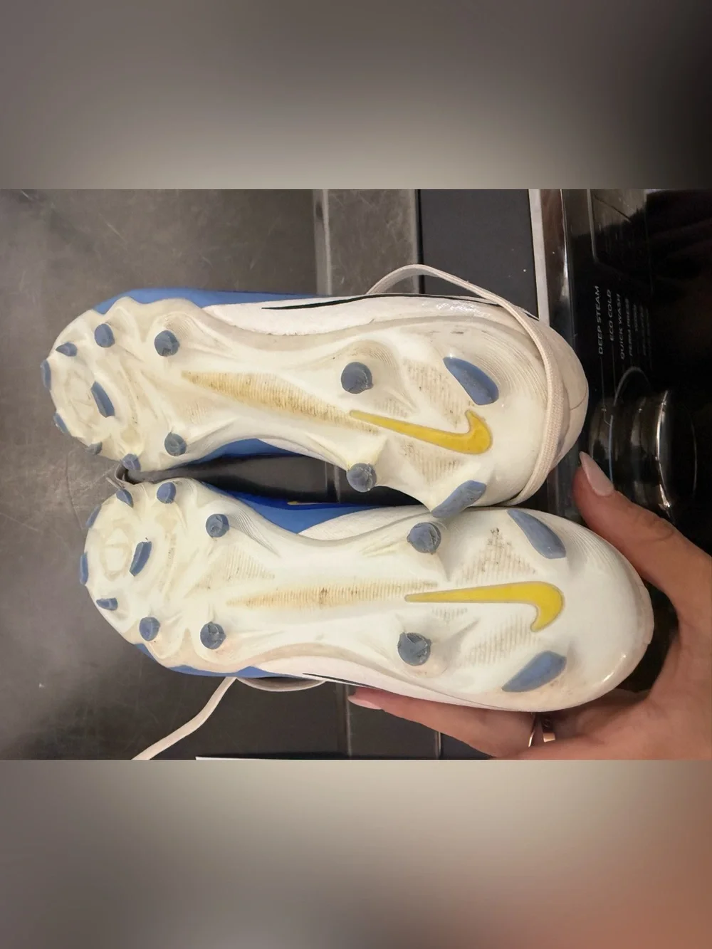Nike Blue and Sail Phantom Vision Elite FG Soccer Cleats